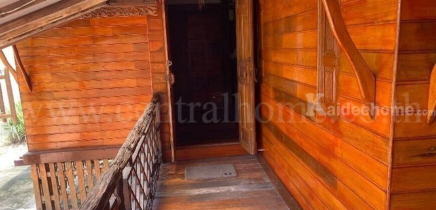 บ้านเดี่ยว บ้านเรือนไทยไม้สักทอง ถูกสุดในโซนทับมา