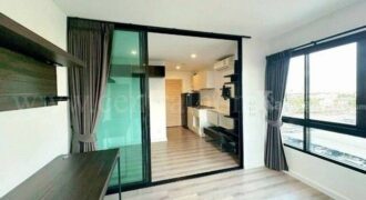 คอนโด พอส สุขุมวิท 107 ห้องมุม พื้นที่ใช้สอย 23.69 ตร.ม. ห้องสวยพร้อมอยู่