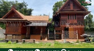 บ้านเดี่ยว บ้านเรือนไทยไม้สักทอง ถูกสุดในโซนทับมา