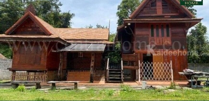 บ้านเดี่ยว บ้านเรือนไทยไม้สักทอง ถูกสุดในโซนทับมา