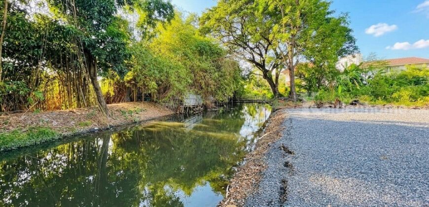 ขายที่ดิน รามอินทรา77 ท้ายซอย ลัดไปออกถนนคู้บอน ทำเลดี ถมดินแล้ว