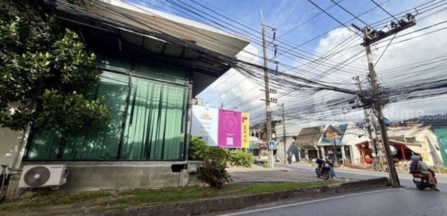 ให้เช่าอาคารสำนักงานพร้อมที่ดิน เชิงทะเล ภูเก็ต 38.4 ตร.ว. ทำเลติดถนนใหญ่ โทร 095-268-6161