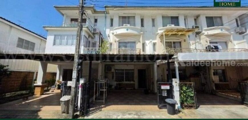 ทาวน์โฮม 3 ชั้น 21.9 ตร.ว. ศุภาลัย วิลล์ เอกมัย – รามอินทรา ทำเลดีมาก ราคาถูก