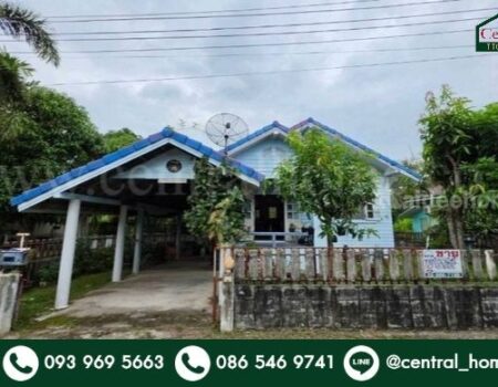 บ้านเดี่ยว หมู่บ้าน สวนแสนสุข องครักษ์ นครนายก พร้อมอยู่ ราคาถูก