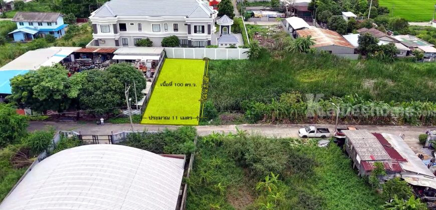 ที่ดินลำลูกกา 43 ซอยกิตติรัตน์ ขนาด 100 ตร.ว.