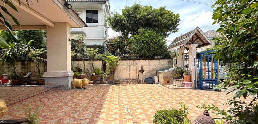 บ้านเดี่ยว จิรกานต์ 1 ไทรน้อย นนทบุรี หลังริม เนื้อที่ 60.4 ตร.ว.