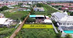 ขายที่ดิน ลำลูกกา 43 ซอยกิตติรัตน์ 100 ตร.ว. ราคา 1.97 ล้านบาท รูปแปลงสวย ทำเลดี ราคาดีที่สุดในซอย