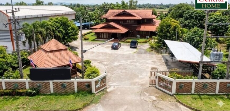 บ้านเดี่ยว ทรงไทยล้านนา พร้อมโกดังและออฟฟิศระยอง ถูกสุดในระยอง