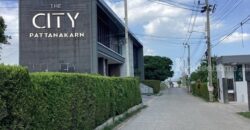 ขายที่ดินเนื้อที่ 100 ตรว ที่ถมแล้ว ด้านหลังที่ติดกับหมู่บ้าน The City Pattankarn อ่อนนุช 70/1