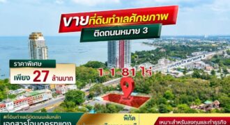 ขายที่ดินทำเลทอง ติดถนนสุขุมวิท ศรีราชา ชลบุรี