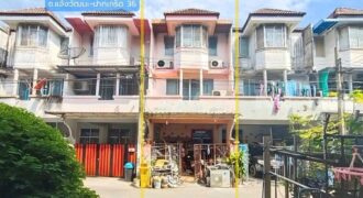 ทาวน์เฮาส์ 3 ชั้น ถ.แจ้งวัฒนะ-ปากเกร็ด ซ.36 ทำเลดี ใกล้รถไฟฟ้า ราคาถูก : Townhouse 3 levels Chaengwattana – Pak Kret 36