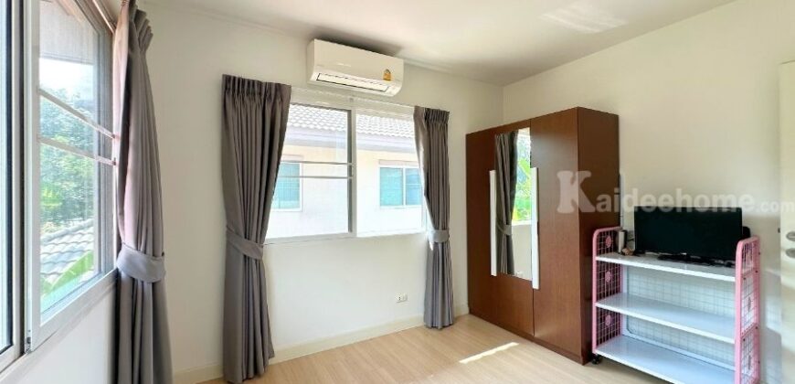 คณาสิริ ชัยพฤกษ์-วงแหวน ถ.บางกรวย ไทรน้อย (หลังริมติดสวนโครงการ จอดรถ 3 คัน ต่อเติมครบ บิวท์อินจัดเต็ม) : Kanasiri Chaiyaphruek-Wongwaen