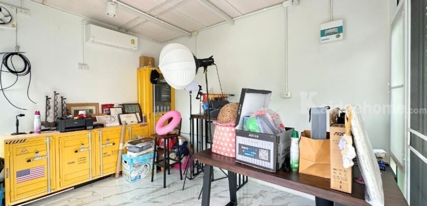 คณาสิริ ชัยพฤกษ์-วงแหวน ถ.บางกรวย ไทรน้อย (หลังริมติดสวนโครงการ จอดรถ 3 คัน ต่อเติมครบ บิวท์อินจัดเต็ม) : Kanasiri Chaiyaphruek-Wongwaen