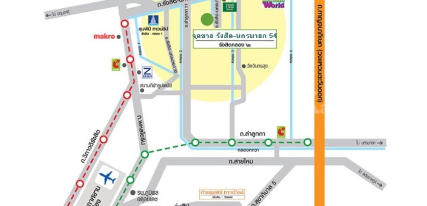 🚩ที่ดินจัดสรร แปลงสวยหัวมุม 60 ตาราวา หมู่บ้านเปรมปรีด์ ในซอย รังสิต-นครนายก 54
