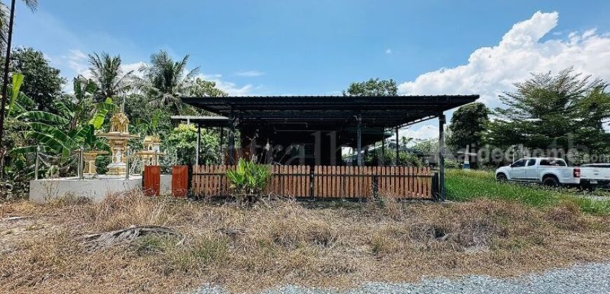 บ้านเดี่ยว ที่ดิน 1 ไร่ 3 งาน คลองชะโด สามชุก สุพรรณบุรี วิวสวย ราคาถูกมาก
