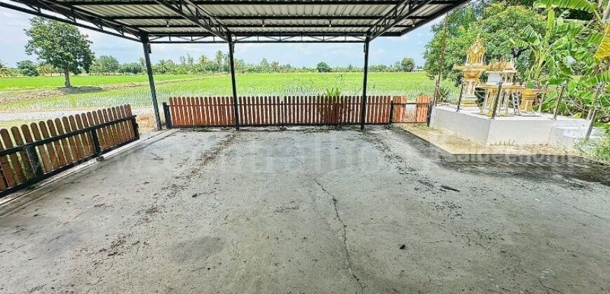 บ้านเดี่ยว ที่ดิน 1 ไร่ 3 งาน คลองชะโด สามชุก สุพรรณบุรี วิวสวย ราคาถูกมาก