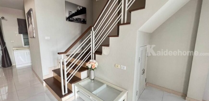 รหัสC7287 Townhomeพร้อมอยู่ ทาวน์โฮม 3ชั้น หมู่บ้านรื่นฤดี7 รามอินทรา-หทัยราษฎร์ บ้านตกแต่งพร้อมอยู่