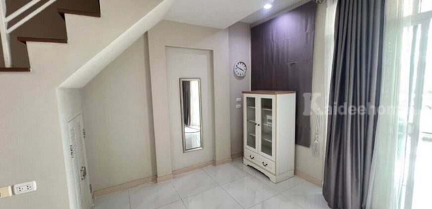 รหัสC7287 Townhomeพร้อมอยู่ ทาวน์โฮม 3ชั้น หมู่บ้านรื่นฤดี7 รามอินทรา-หทัยราษฎร์ บ้านตกแต่งพร้อมอยู่