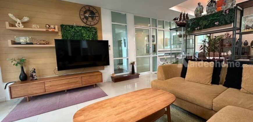 รหัสC7299 บ้านตกแต่งเฟอร์ครบพร้อมอยู่ บ้านเดี่ยวหมู่บ้านณุศาศิริ บางนา ถนนกิ่งแก้ว บางพลี สมุทรปราการ