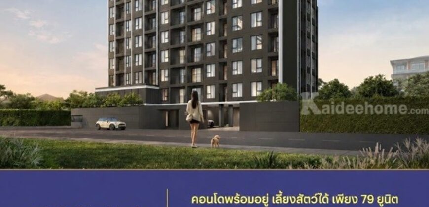 คอนโด PYNN Kaset โดย แสนสิริ เลี้ยงสัตว์ได้ ใกล้ ม.เกษตร ฟรีเฟอร์นิเจอร์ โทร 0654496399