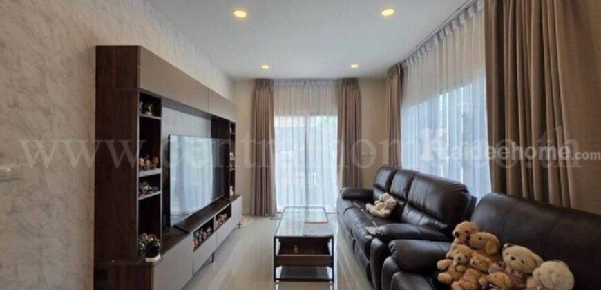 บ้านแฝด หมู่บ้าน เพอร์เฟค พาร์ค ราชพฤกษ์-346 หลังมุม บ้านสวย ทำเลดี
