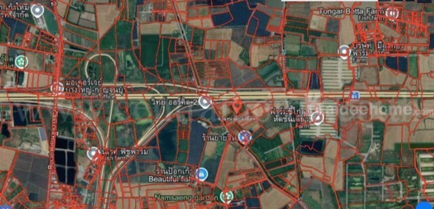 ที่ดิน 2-3-26 ไร่ ติดทางพิเศษ อ.บางใหญ่-กาญจนบุรี M81