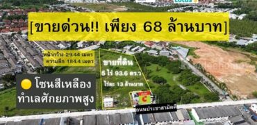 ขายด่วน! ที่ดินผังสีเหลือง 5 ไร่เศษ ใจกลางเมืองภูเก็ต ทำเลศักยภาพสูง โทร 096-265-3964