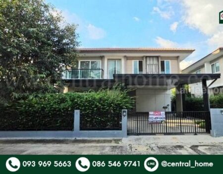 บ้านเดี่ยว 2 ชั้น 56.6 ตร.ว คาซ่า เพรสโต้ วงแหวน-ปิ่นเกล้า ทำเลดี  พร้อมอยู่ ต่อเติม ตกแต่งครบ ราคาถูกมาก