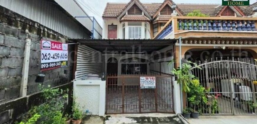 ทาวน์เฮ้าส์ สนามบินน้ำ ซอยนนทบุรี 20 (ซอยโรงน้ำแข็ง) รีโนเวทใหม่ หลังริม ราคาถูก