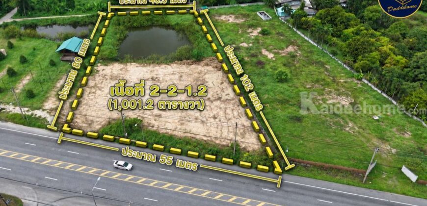 ขายที่ดินบ้านนา นครนายก 2 ไร่กว่า ติดถนน 55 เมตร รูปแปลงสวย ทำเลดี ราคาดี