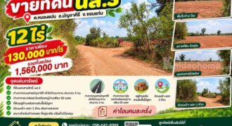 ขายที่ดิน 12ไร่ นส.3 หนองแปน มัญจาคีรี ขอนแก่น