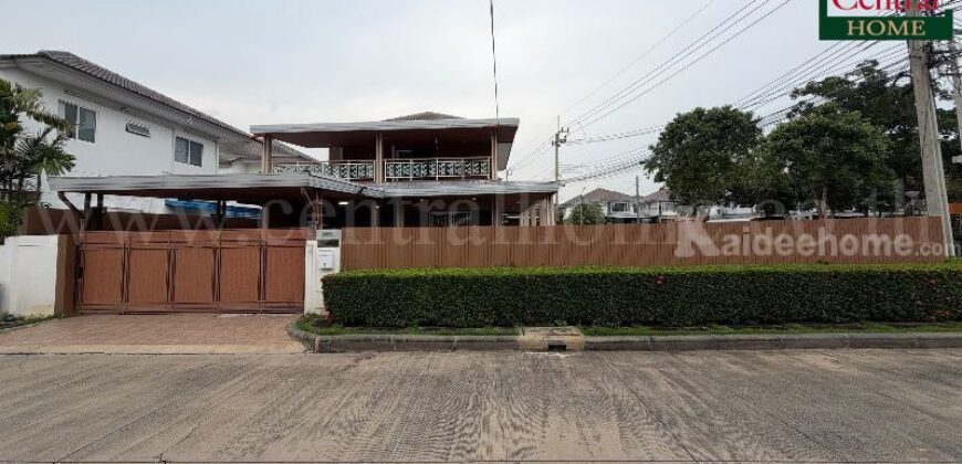 บ้านเดี่ยว 2 ชั้น โครงการเทรนดี้ธาราบางใหญ่ 110 ตรว.แปลงมุม ใหญ่สุดในโครงการ ต่อเติมแข็งแรงพร้อมอยู่บ้านสวยมาก