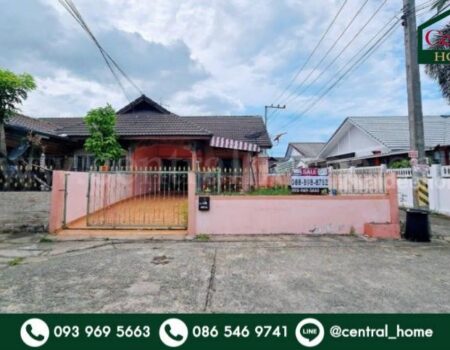 บ้านแฝด (เนื้อที่บ้านเดี่ยว) รวิพร เพลส หลังริม เนินพลับหวาน ทำเลดี สำหรับอยู่อาศัย หรือซื้อลงทุนรีโนเวต ราคาถูกมาก