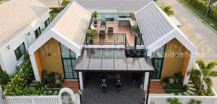 บ้านเดี่ยว ชั้นเดียว 91 ตรว. สไตล์นอร์ดิก (Nordic House Style) สวยหรู ร่มรื่น กว้างขวาง พร้อมเข้าอยู่ได้ทันที