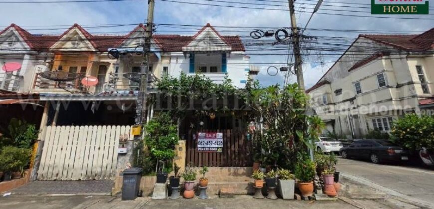 ทาวน์เฮ้าส์ 2 ชั้น 26.9 ตร.ว. เฟิสท์โฮม วัชรพล (สุขาภิบาล 5) หลังมุม ต่อเติมครบ บ้านสวย พร้อมอยู่