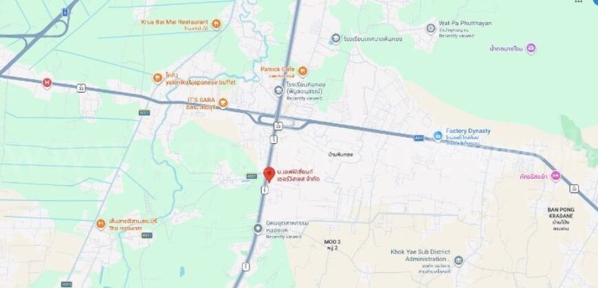 ที่ดิน ทำเลดี ถมแล้ว 8-1-99 ไร่ แยกหินกอง ติดถนนหมายเลข 1 ขาเข้า (พหลโยธิน) ต.ห้วยขมิ้น อ.หนองแค จ.สระบุรี