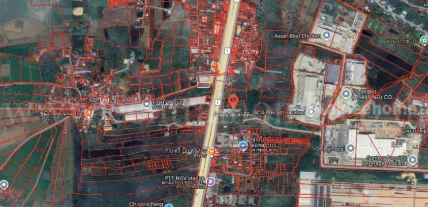 ที่ดิน ทำเลดี ถมแล้ว 8-1-99 ไร่ แยกหินกอง ติดถนนหมายเลข 1 ขาเข้า (พหลโยธิน) ต.ห้วยขมิ้น อ.หนองแค จ.สระบุรี