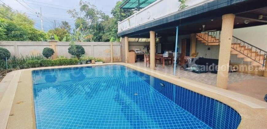 บ้านเดี่ยว พูลวิลล่า 3 ชั้น ซ.เทพนิมิตร บางละมุง สำหรับพักอาศัย หรือลงทุนปล่อยเช่า ราคาถูกมาก