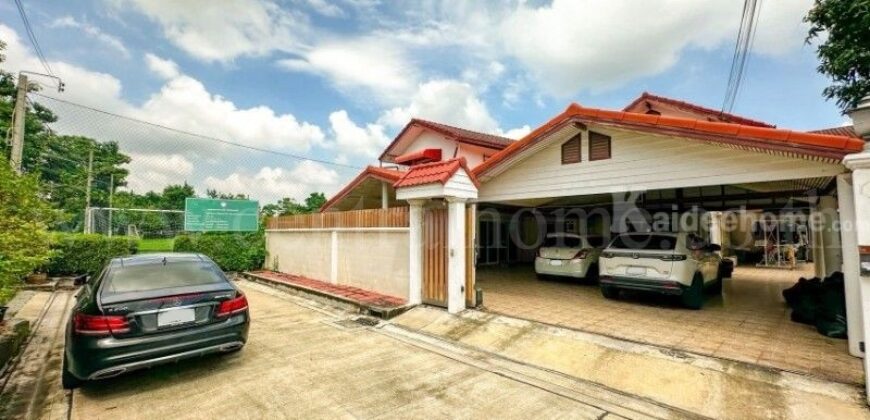 บ้านเดี่ยว กฤษดานคร – แจ้งวัฒนะ บ้านใหญ่ หลังริม ติดสวนสาธารณะ ถูกที่สุดในโครงการ