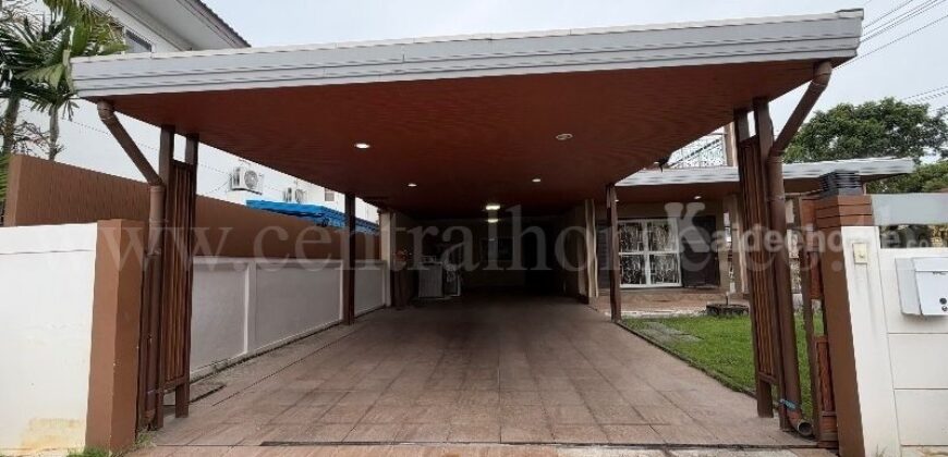 บ้านเดี่ยว 2 ชั้น โครงการเทรนดี้ธาราบางใหญ่ 110 ตรว.แปลงมุม ใหญ่สุดในโครงการ ต่อเติมแข็งแรงพร้อมอยู่บ้านสวยมาก