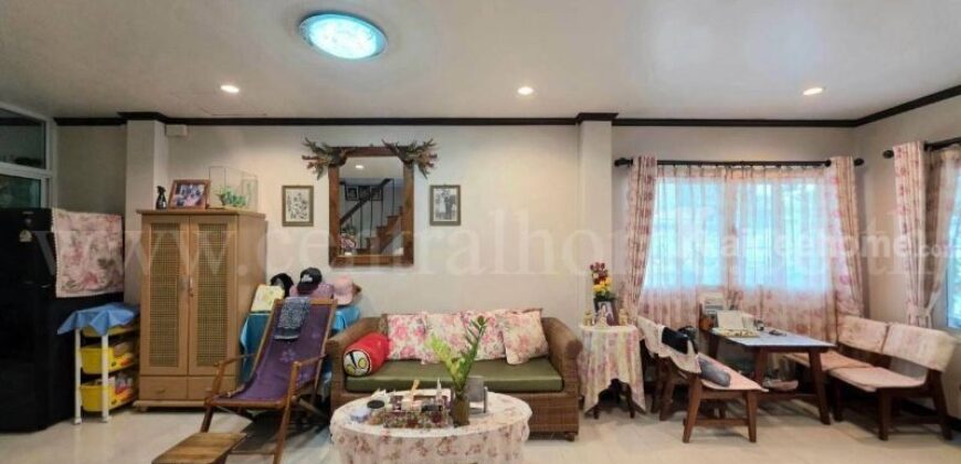ทาวน์เฮ้าส์ 2 ชั้น 26.9 ตร.ว. เฟิสท์โฮม วัชรพล (สุขาภิบาล 5) หลังมุม ต่อเติมครบ บ้านสวย พร้อมอยู่