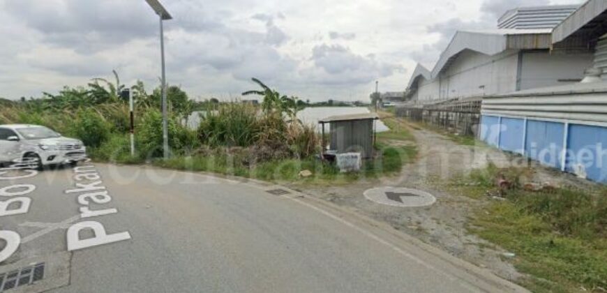ที่ดิน 29-2-61 ไร่ บ่อปลา ถนนเทพารักษ์ ต.บางพลีใหญ่ อ.บางพลี จ.สมุทรปราการ ทำเลดี เดินทางสะดวก
