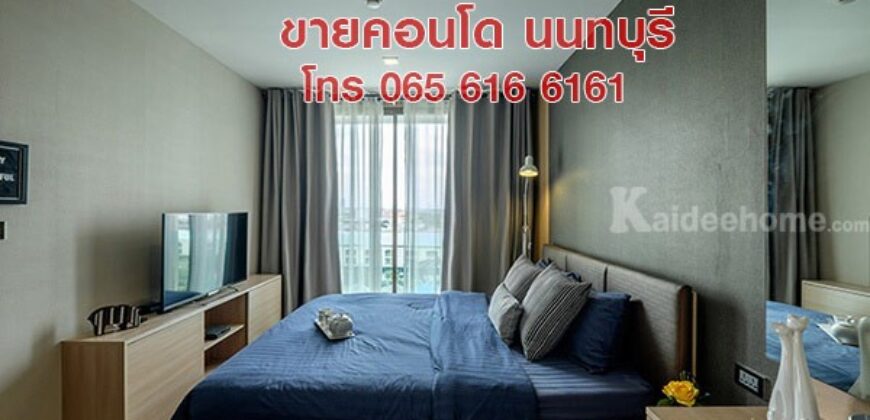 ขายคอนโด Penthouse (เพนท์เฮาส์) 115 ตรม 2 ห้องนอน สนามบินน้ำ นนทบุรี ใกล้ MRT
