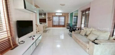 รหัสC7318 ให้เช่าบ้านเดี่ยว 2ชั้น หมู่บ้านมัณฑนา เลค วัชรพล ถนนสุขาภิบาล 5 บ้านตกแต่งพร้อมอยู่