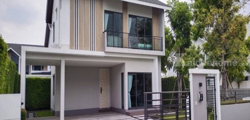 รหัสC7335 ให้เช่าบ้านเดี่ยว 2ชั้น ตกแต่งพร้อมอยู่ โครงการ Nirvana Element บางนา บางพลี สมุทรปราการ