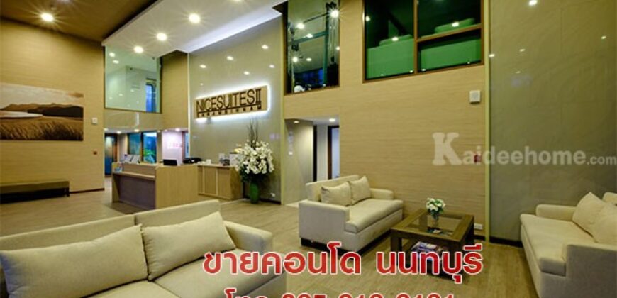 ขายคอนโด Penthouse (เพนท์เฮาส์) 115 ตรม 2 ห้องนอน สนามบินน้ำ นนทบุรี ใกล้ MRT