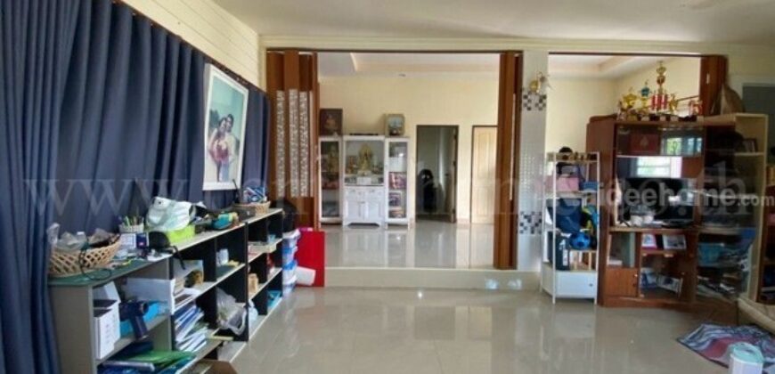 บ้านเดี่ยว ทิพย์ธารากรีน เมืองนครนายก หลังริม