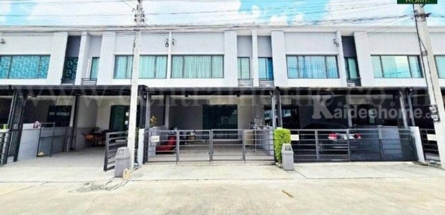 ทาวน์โฮม 2 ชั้น พลีโน่ ติวานนท์ บางกะดี ต้นโครงการ ทำเลดีติดถนนติวานนท์ ปทุมธานี