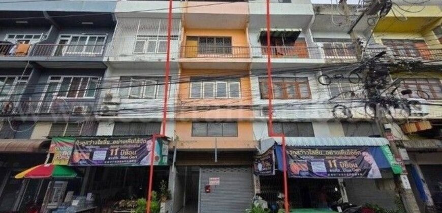 ตึกแถว 3.5 ชั้น ซอยหลังการไฟฟ้าฝ่ายผลิต พระราม 7 ทำเลค้าขาย ติดถนน
